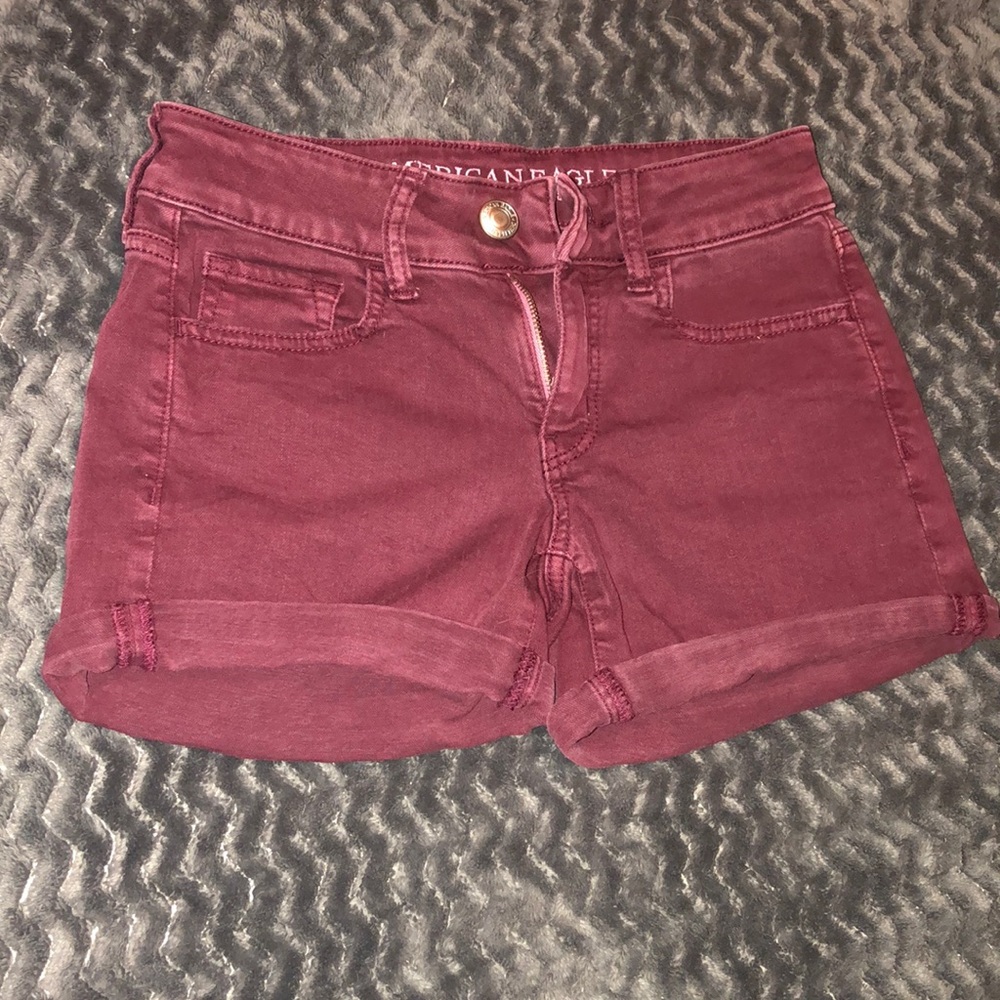 Maroon AE Shorts